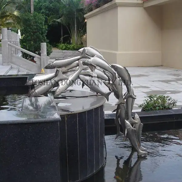 Metal Fish Garden Fountain Decoration 1