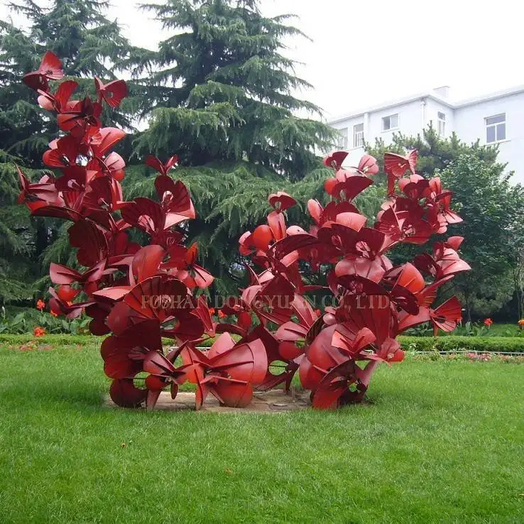 Metal Red Flower Craft 1