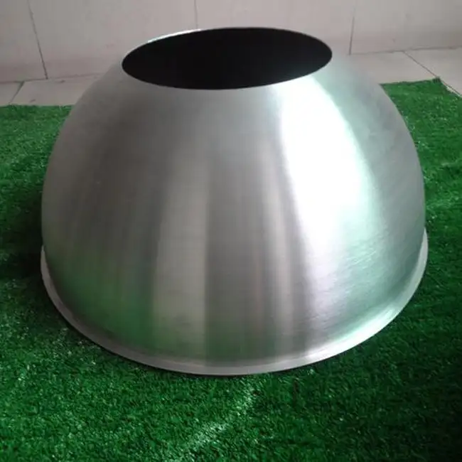 200mm Aluminum Hemisphere with Hole 1