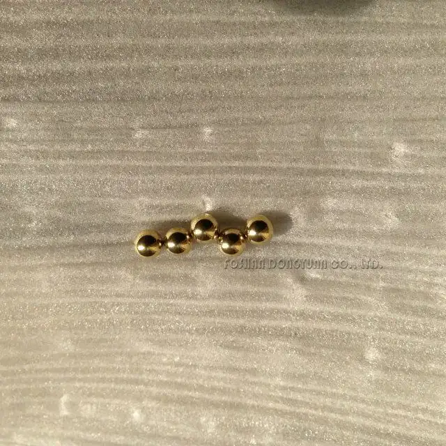 2mm Polished Soild Brass Beads 1