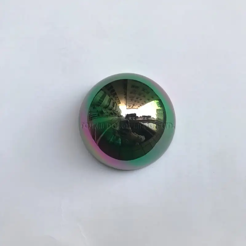 76mm Mirror Rainbow Stainless Steel Hemisphere 1