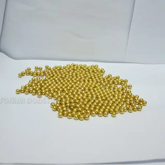 4mm Polished Soild Brass Beads 1