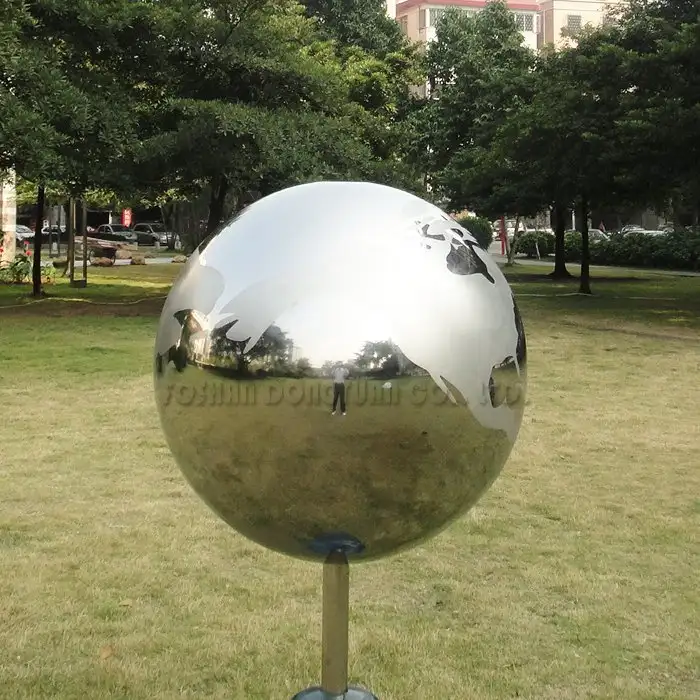 Outdoor Decorative Sandblasted Polished Stainless Steel Ball 1