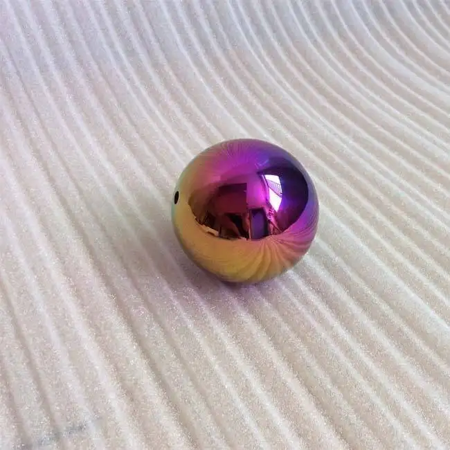 38mm Polished Rainbow Color Balls with Tap Hole 1