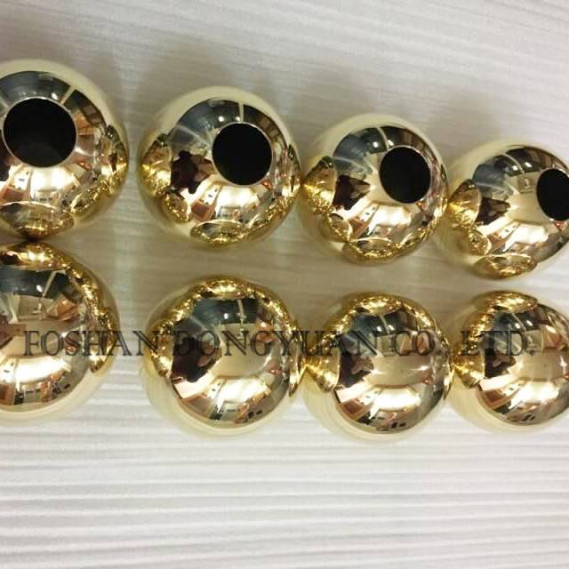 Drilled Holes Golden Balls 1