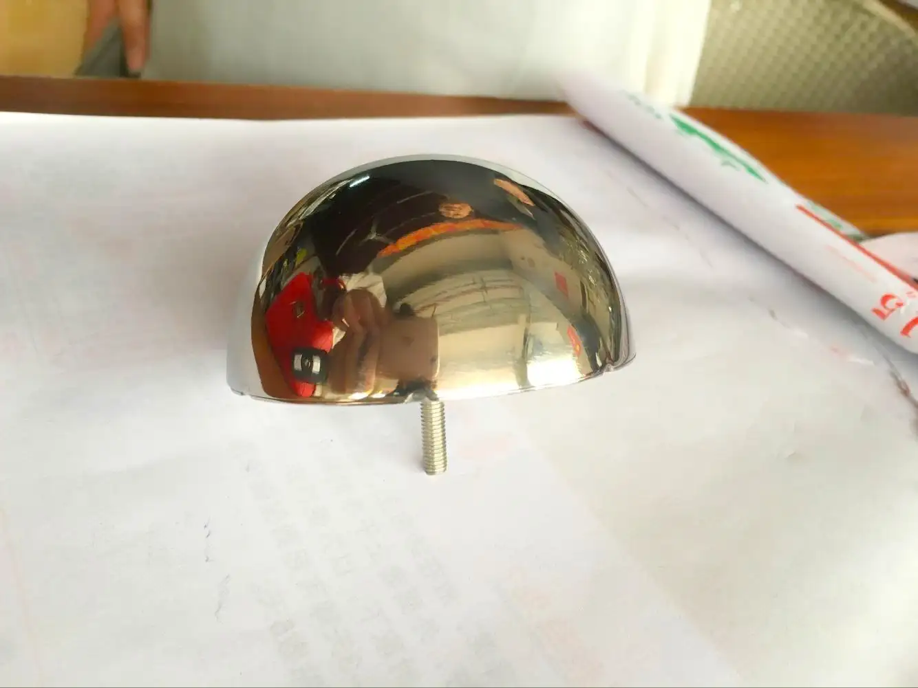 Stainless Steel Hemipshere with Thread Bar 1