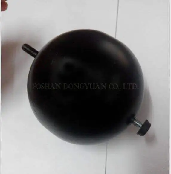 Black Stainless Steel Ball with Threaded Bar 1