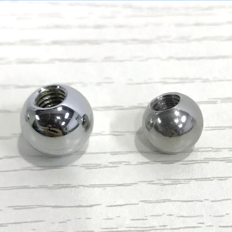 12mm Threaded Stainless Steel Solid Beads/Balls 2