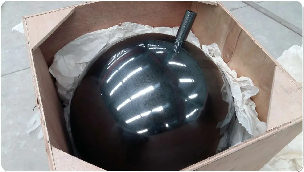 70CM Black Painted Stainless Steel Ball 2