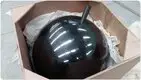 70CM Black Painted Stainless Steel Ball 2