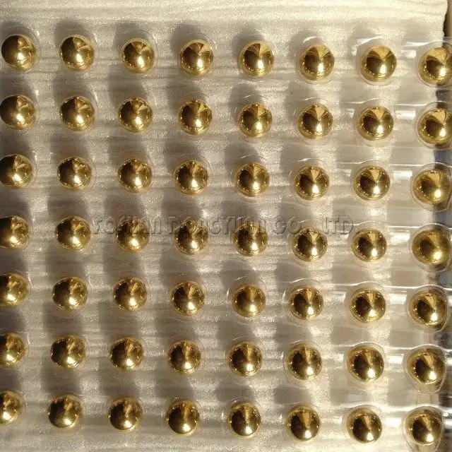8mm Polished Hollow Brass Ball 1
