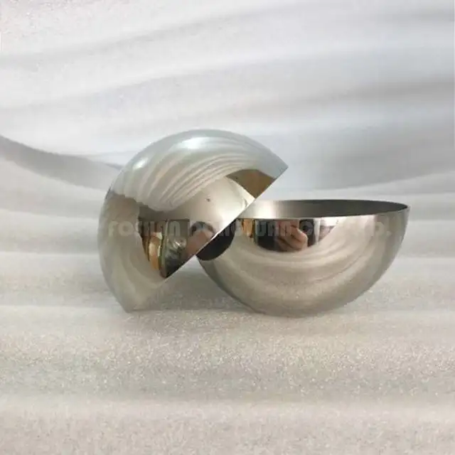 63mm Polished Stainless Steel Hemispheres 1