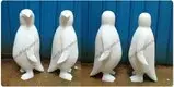 Mirror Polished Penguin Sculptures of Stainless Steel 2