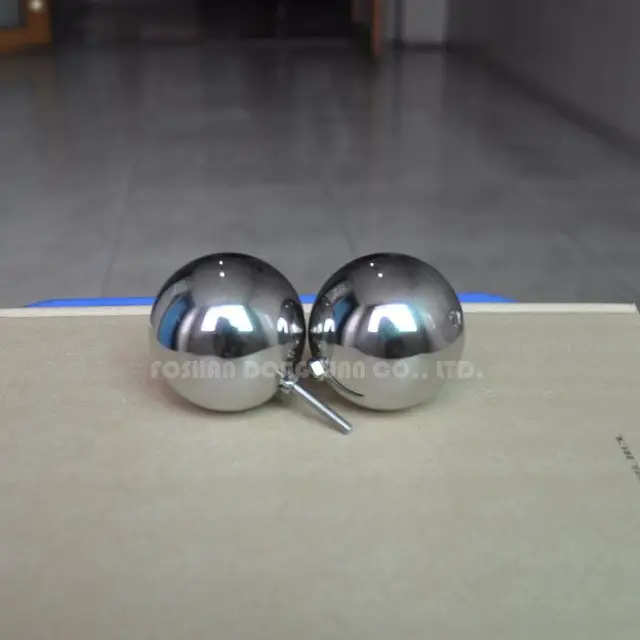 25mm Polished Stainless Steel Hollow Ball with M4 Male Screw 3