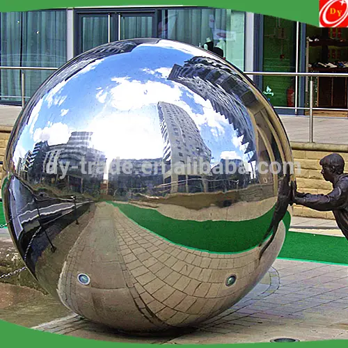 Large Decorative Outdoor Mirror Stainless Steel Sphere 1