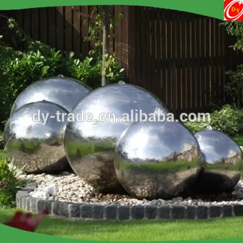Stainless Steel Fountain Sphere Sculpture 1