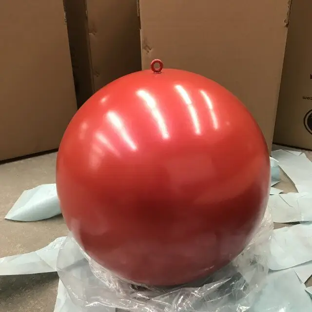 300mm red color plated stainless steel sphere ball 1