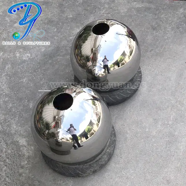 700mm Stainless Steel Mirror Decorative Sphere Modern Fountains Garden 1