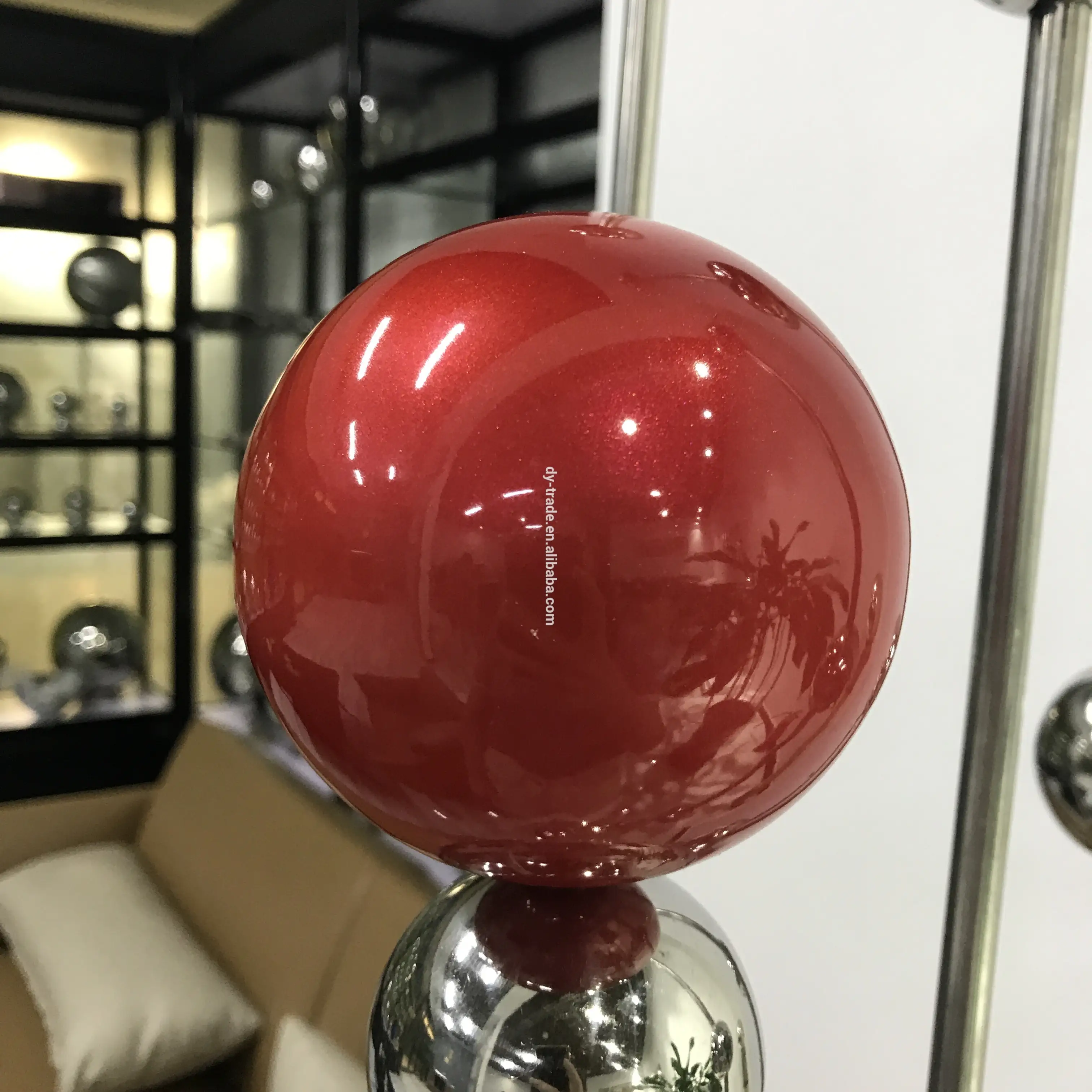 Large Stainless Steel outdoor Baubles Christmas Ball Decoration balls 1