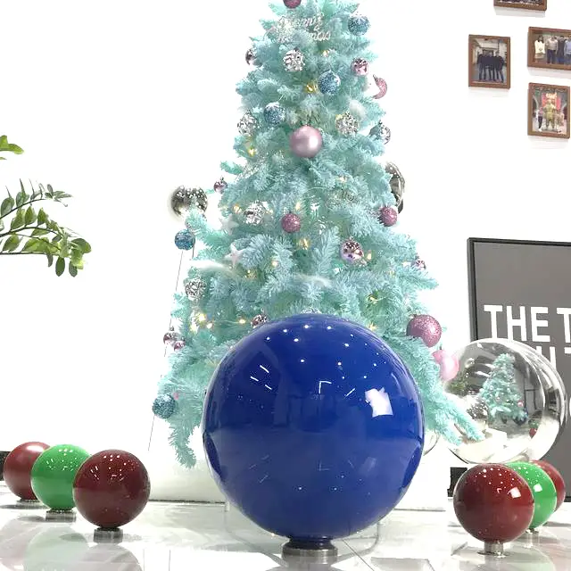 Stainless Steel Painting Red ColorBall for Christmas Decoration 1