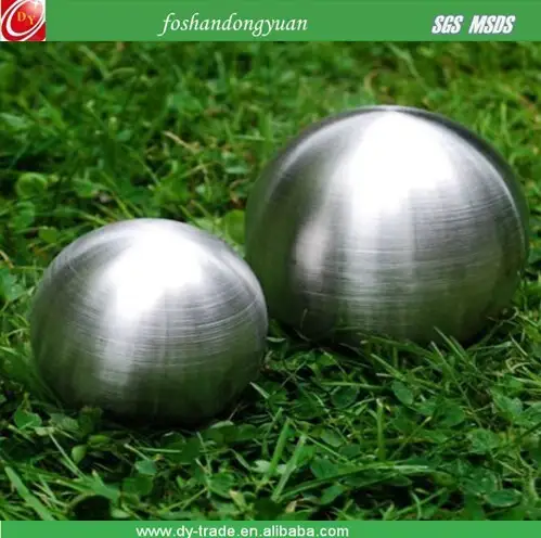 brushed garden stainless steel ball/sphere 1