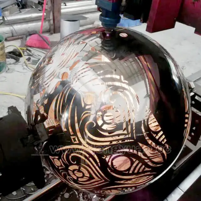 LaserEngravedStainless SteelDecorativeArtworks Sphere 1