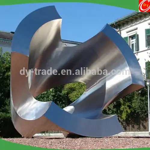 Outdoor Eye-catching Large Decorative Stainless Steel Abstract Sculpture 1