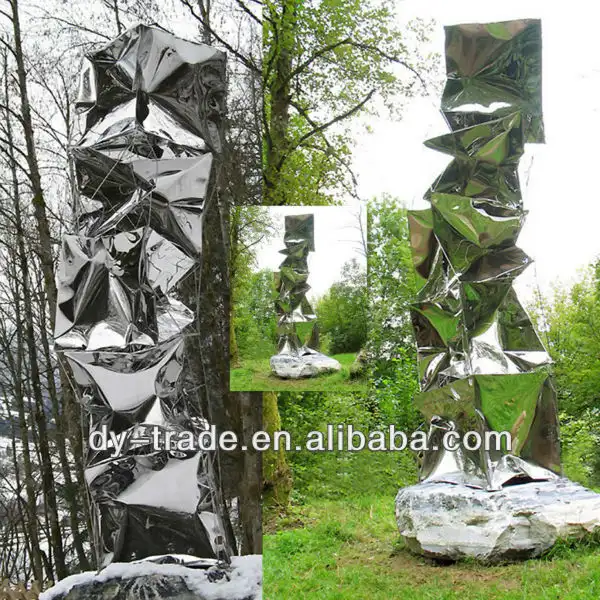 Garden irregular shape stainless steel sculpture/Custom Stainless Steel Craft 1