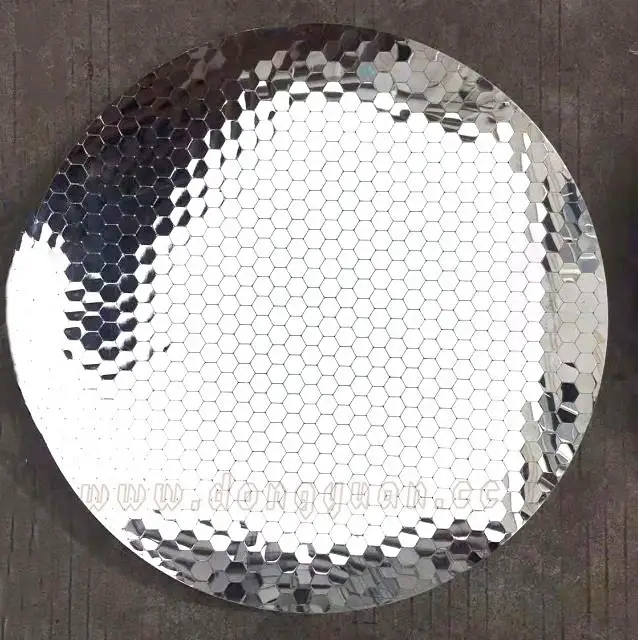 Dia1000MM Stainless Steel Concave Sculpture For Wall Decoration 1