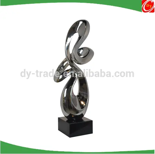 Stainless steel abstract sculpture , Fiber glass /resin sculpures for decoration 1