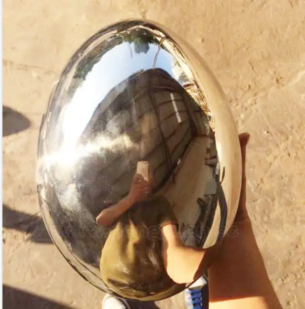 Stainless Steel Color Egg , Shiny Decorative Egg Sculpture for Metal Works of Art 1