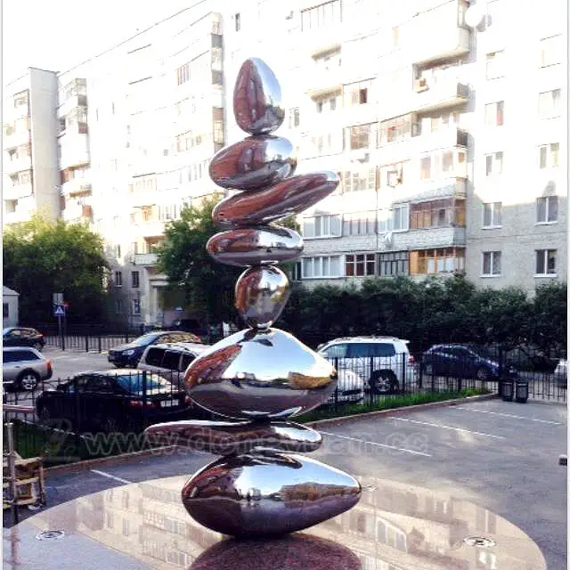 Stainless SteelOval Sphere for Outdoor Decoration 1