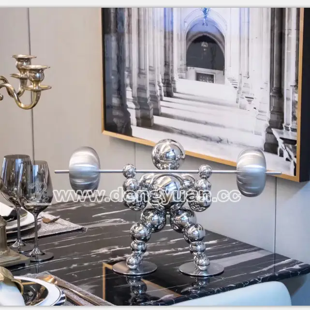 Mirror Polished Stainless SteelSphere Sculpture for Art Craft Decoration 1