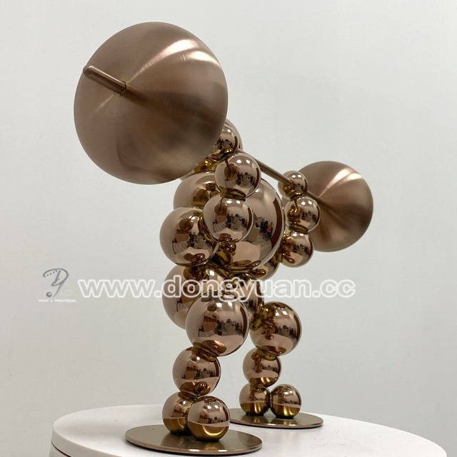 Stainless SteelDecoration Crafts Gifts in Office TableHotel Ornament 4