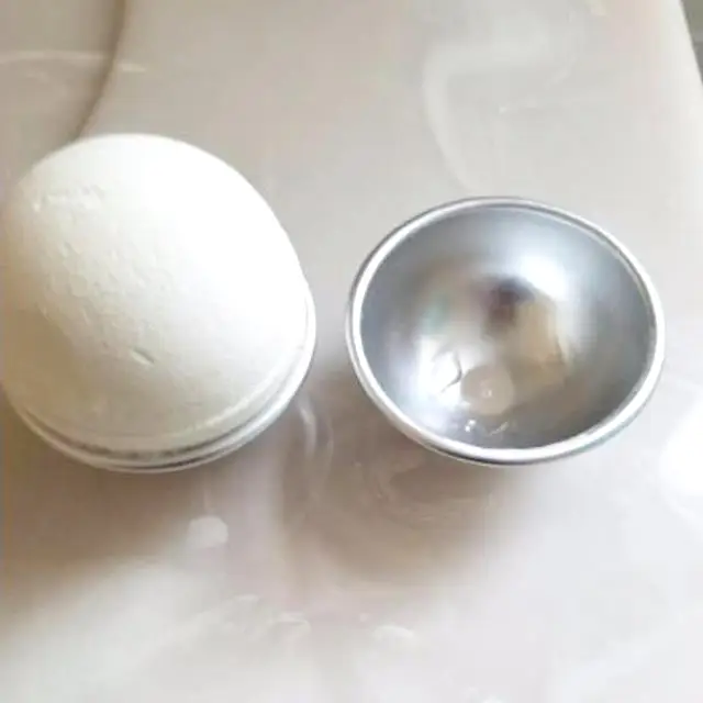 70mm aluminum alloy hemispheres for bath bomb molds 1