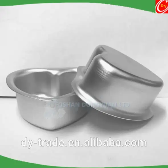 Aluminum Heart Shape bath bomb molds 1