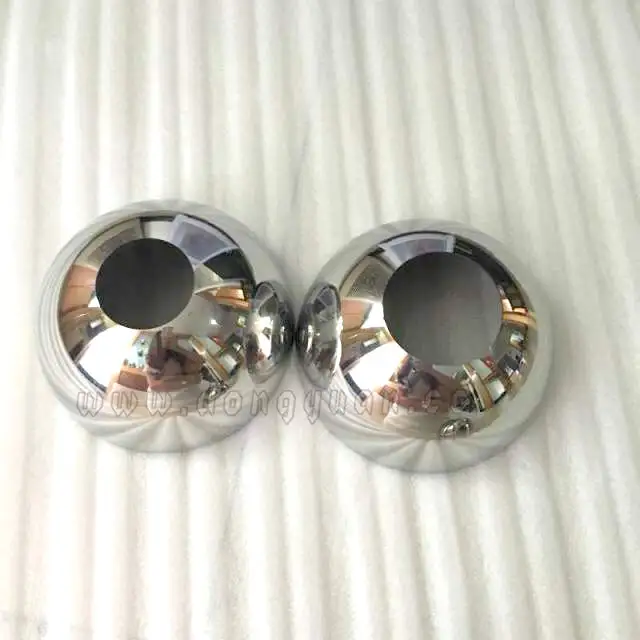400mm Polish Metal Half Sphere with Hole for Lamp Shape Decoration 1
