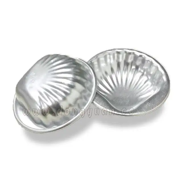 2Pcs Set DIY Metal Bath Bomb Mold Bath Fizzy Shell Shape Metal Molds Crafting Metal Bath 1