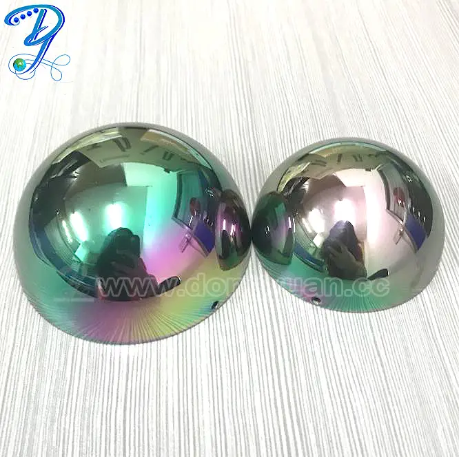 Rainbow Color Stainless Steel Bath Bomb Molds,Hollow Steel Half Ball for Soap Molds 1