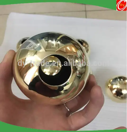 high quality brass hollow sphere with through hole ,used for lamp shade 1