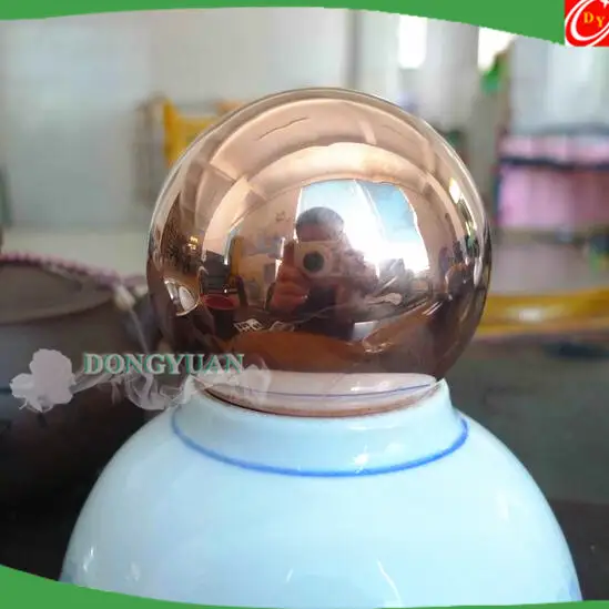 polished copper ball with hole, high quality copper hollow ball 100mm 1