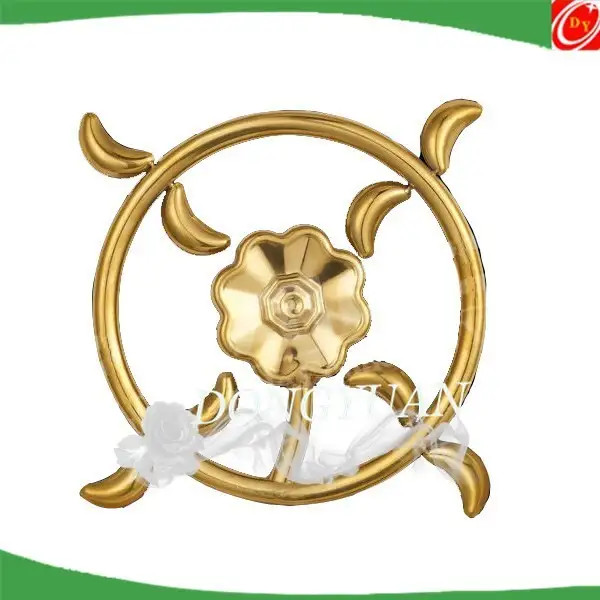 SS 304 stainless steel rosettes for door hardware, metal decorative flowers for gate accessories 1