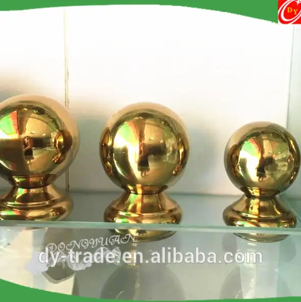 Mirror Golden Stainless Steel Handrail Balls for Railing 1