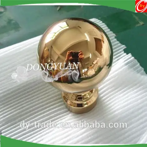 gold stainless steel decorative handrail ball 1