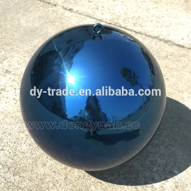 300mm Blue Color Metal Baubles Stainless Steel Christmas Balls1 1