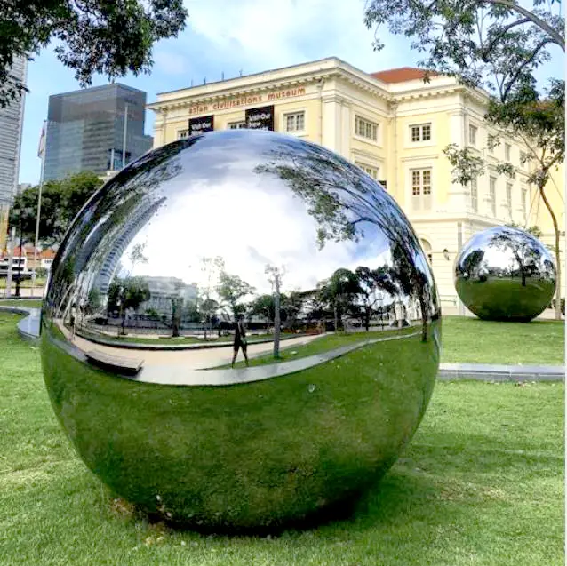 Large Stainless Steel Gazing Balls For Garden Decoration 1
