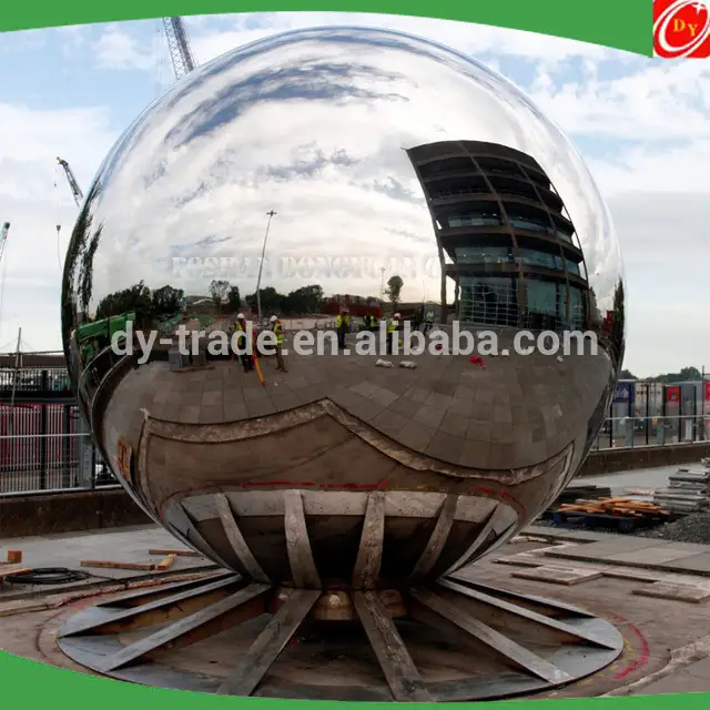 2.1 Meter/7 Feet Large Highly Polished Stainless Steel Hollow Sphere for Street, School, Park 1