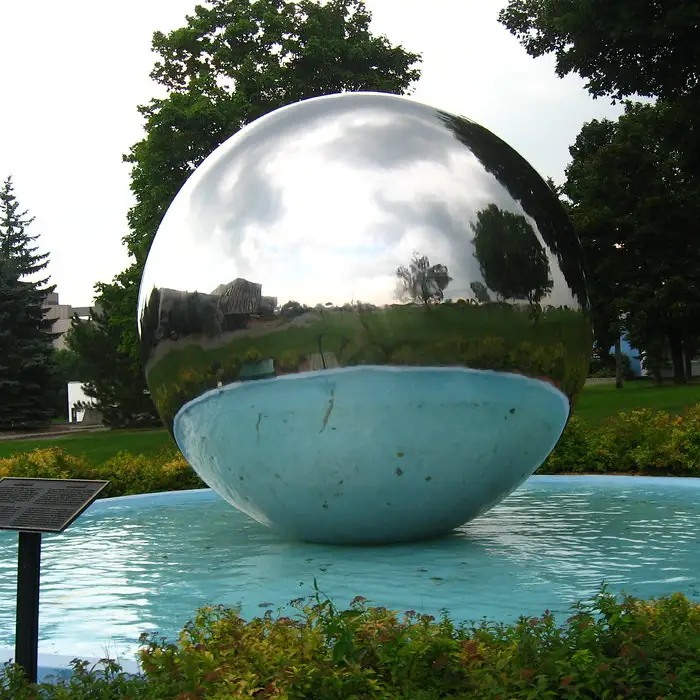 2M Stainless Steel Fountain Balls Mirror Sphere Giant Stainless Steel Balls 1