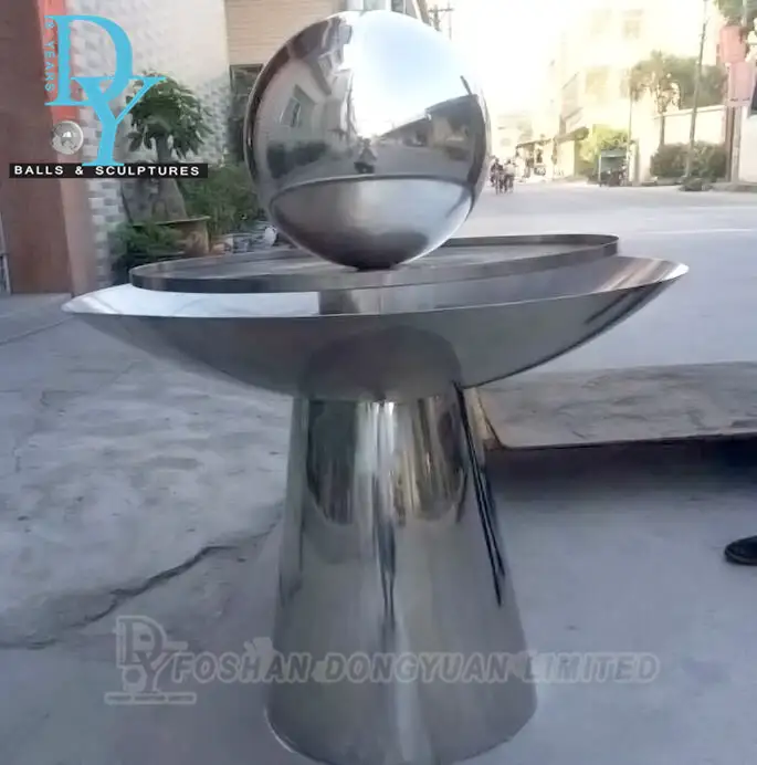Stainless Steel Ball for Indoor Fountain, Metal Ball Water Feature for Construction 1