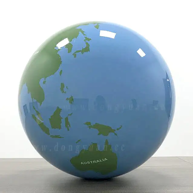 500mm Stainless Steel World Map Globe with Paint Blue and Green Color for Garden,Public Art Decoration 1